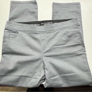 Kim Rogers gray pants size 18 average straight tummy control women’s NWT